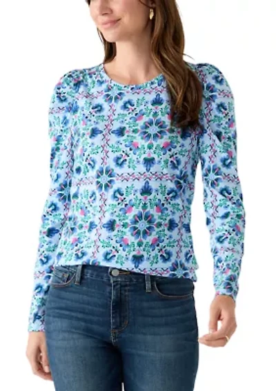 Women's Pleated Shoulder T-Shirt