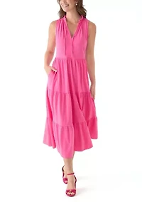 Women's Sleeveless Maxi Peasant Dress