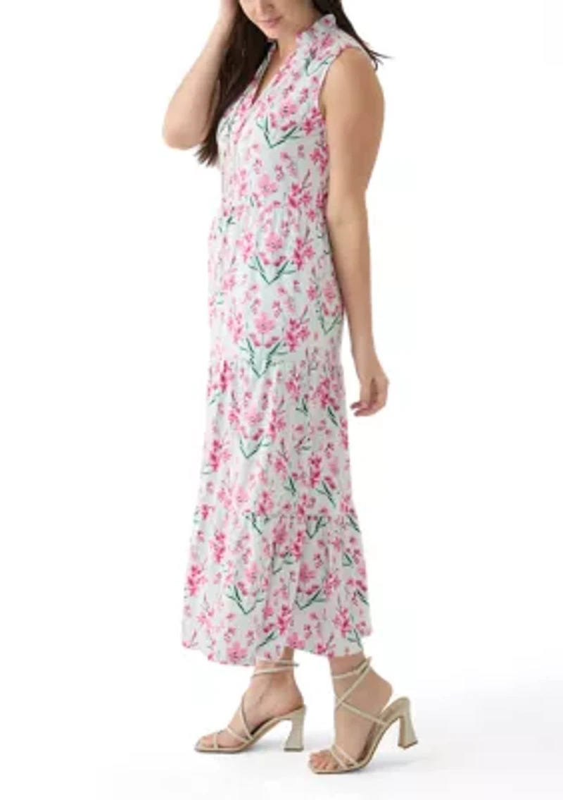 Women's Sleeveless Maxi Peasant Dress