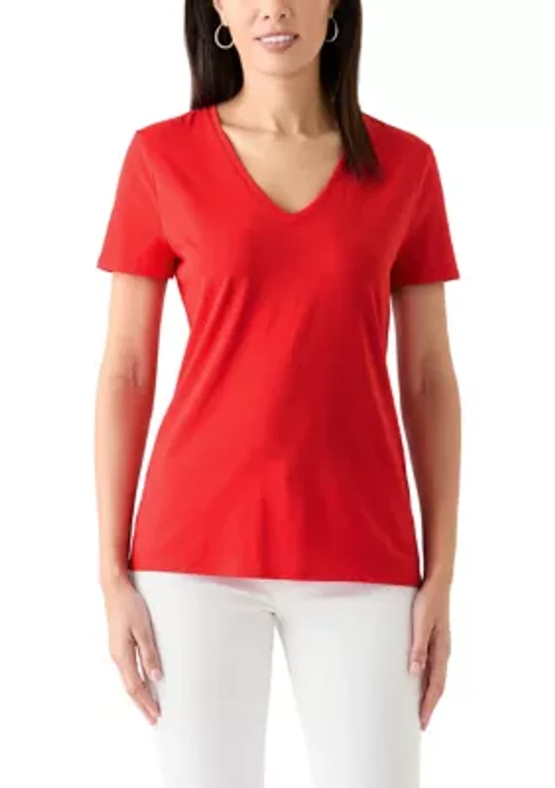 Women's Short Sleeve V-Neck T-Shirt