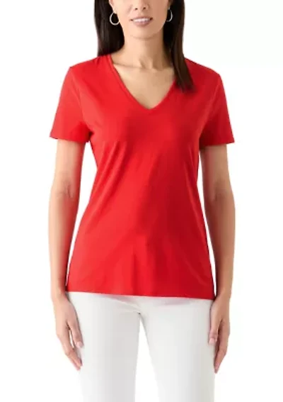 Women's Short Sleeve V-Neck T-Shirt