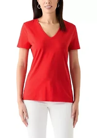Women's Short Sleeve V-Neck T-Shirt
