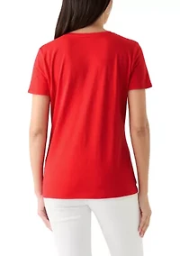 Women's Short Sleeve V-Neck T-Shirt