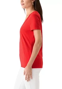 Women's Short Sleeve V-Neck T-Shirt