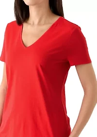 Women's Short Sleeve V-Neck T-Shirt