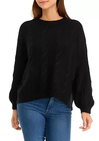 Petite Cable Knit Sweater