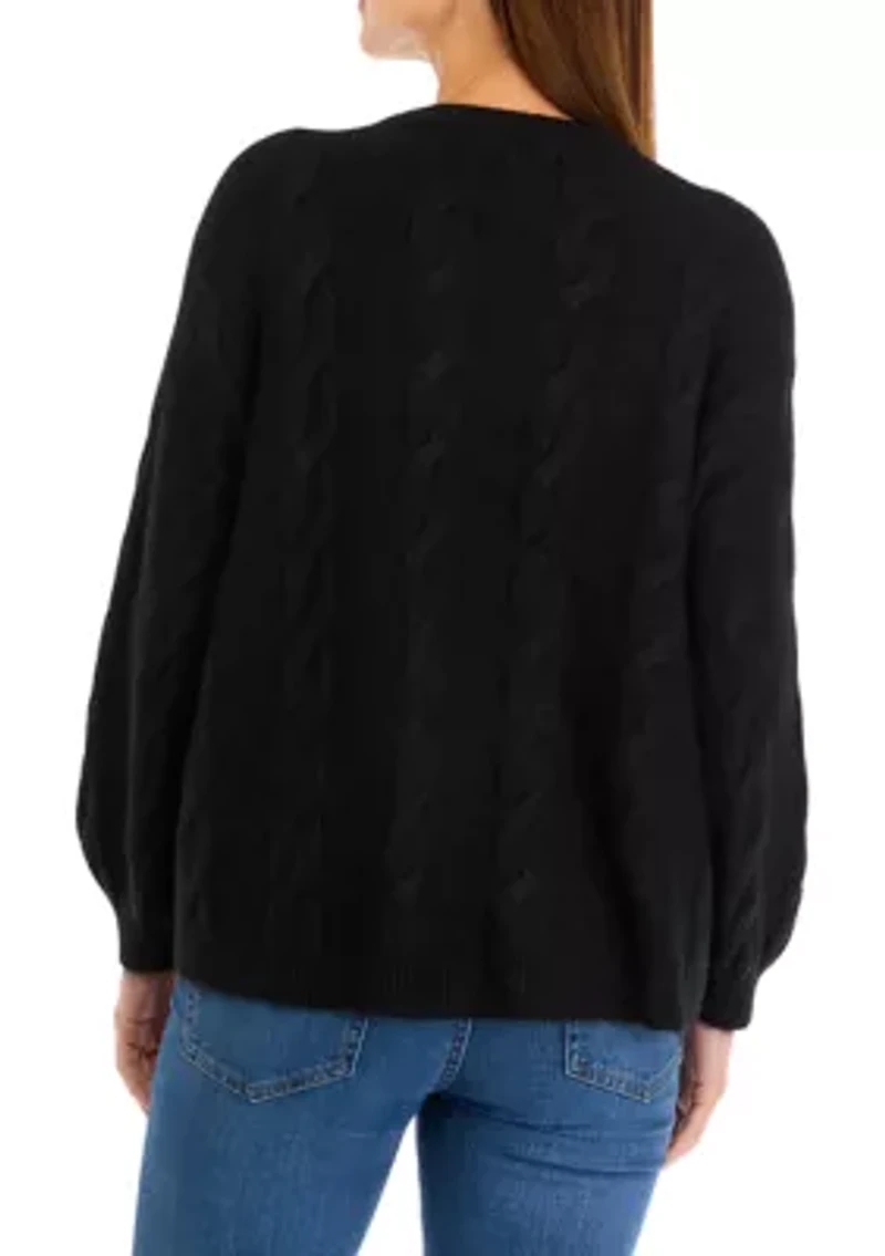 Petite Cable Knit Sweater