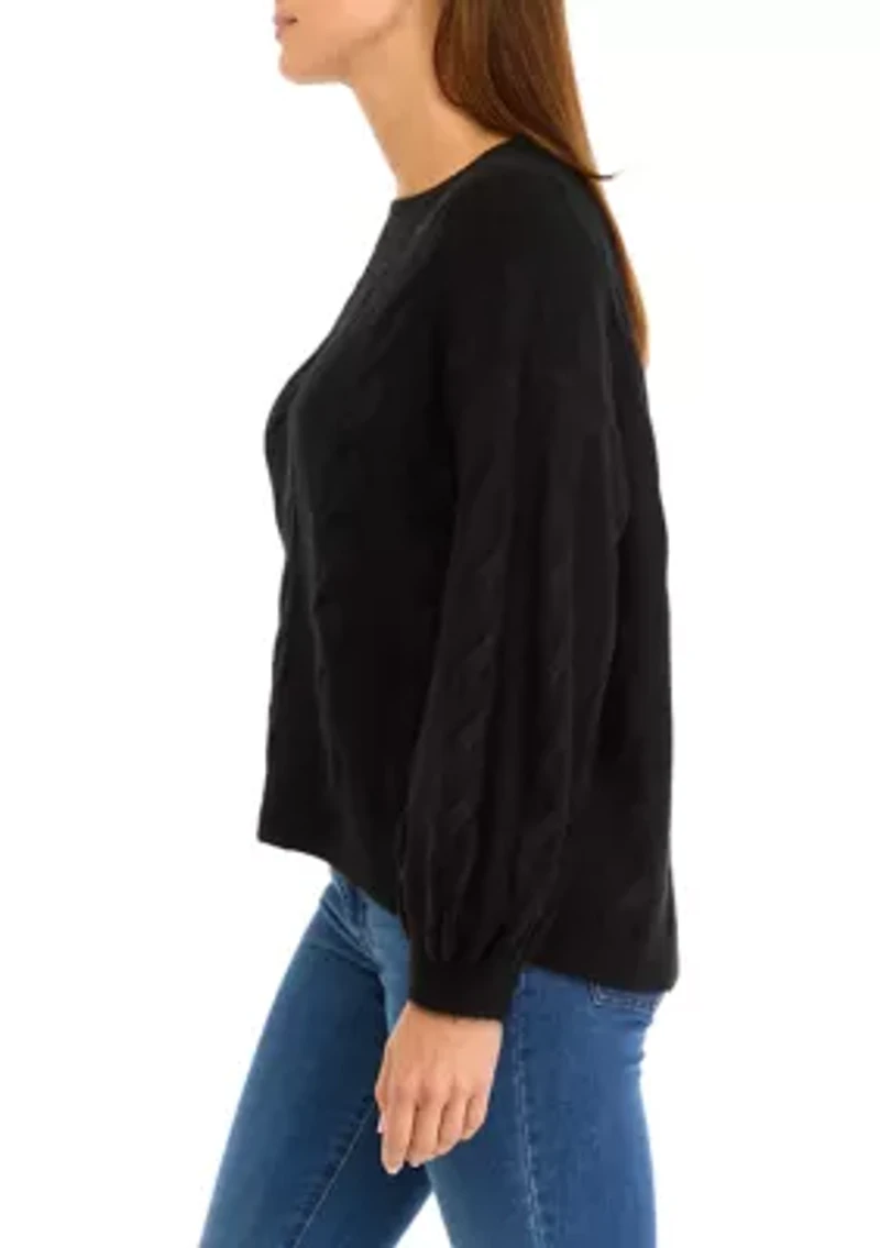 Petite Cable Knit Sweater