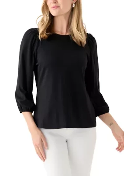 Petite 3/4 Puff Sleeve T-Shirt