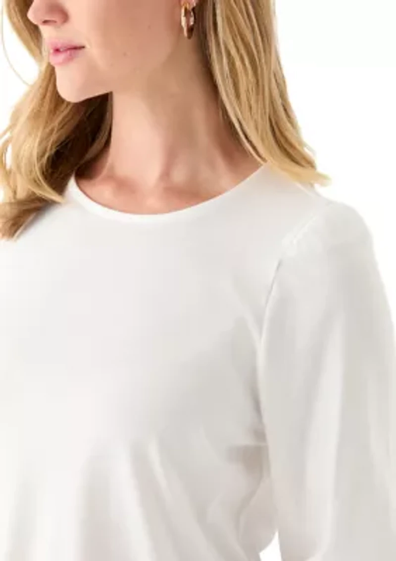 Petite 3/4 Puff Sleeve T-Shirt