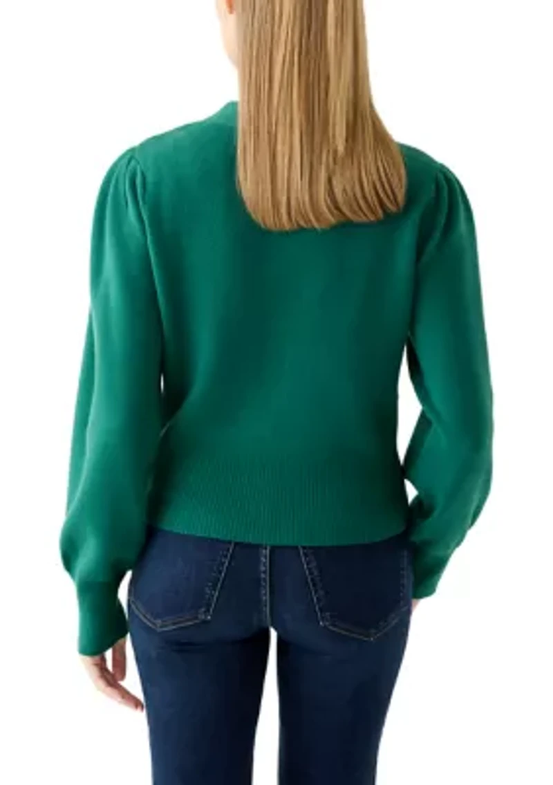 Petite V-Neck Cardigan