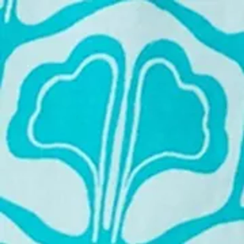 Petite Ruffle Printed Top