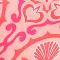 Petite Ruffle Printed Top