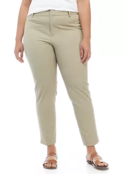 Plus Cary Fly Front Bi-Stretch Pants