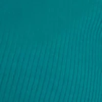 Plus Puff Sleeve Ribbed Henley Shirt