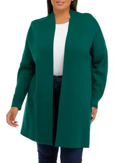 Plus Open Front Cardigan