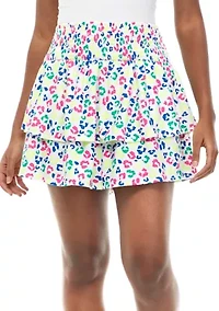 Juniors' Baby Terry Ruffle Skirt