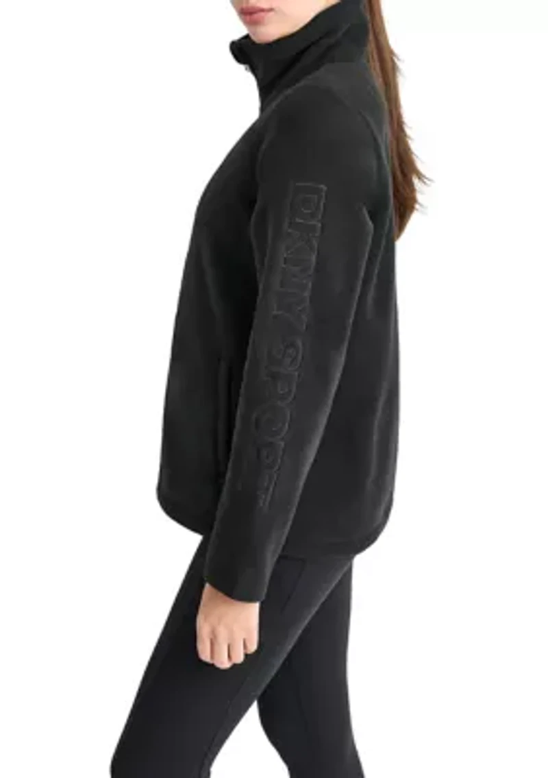 Tech Fleece Full Zip Jacket with Tonal Outline Embroidered Logo