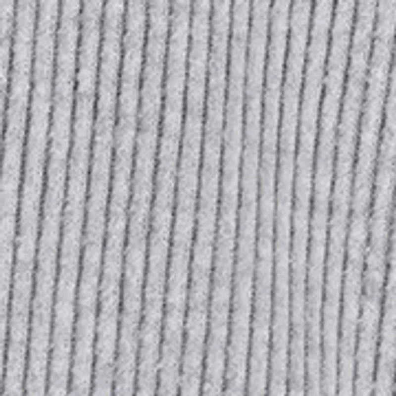 Brushed Rib Knit Full Zip Hoodie