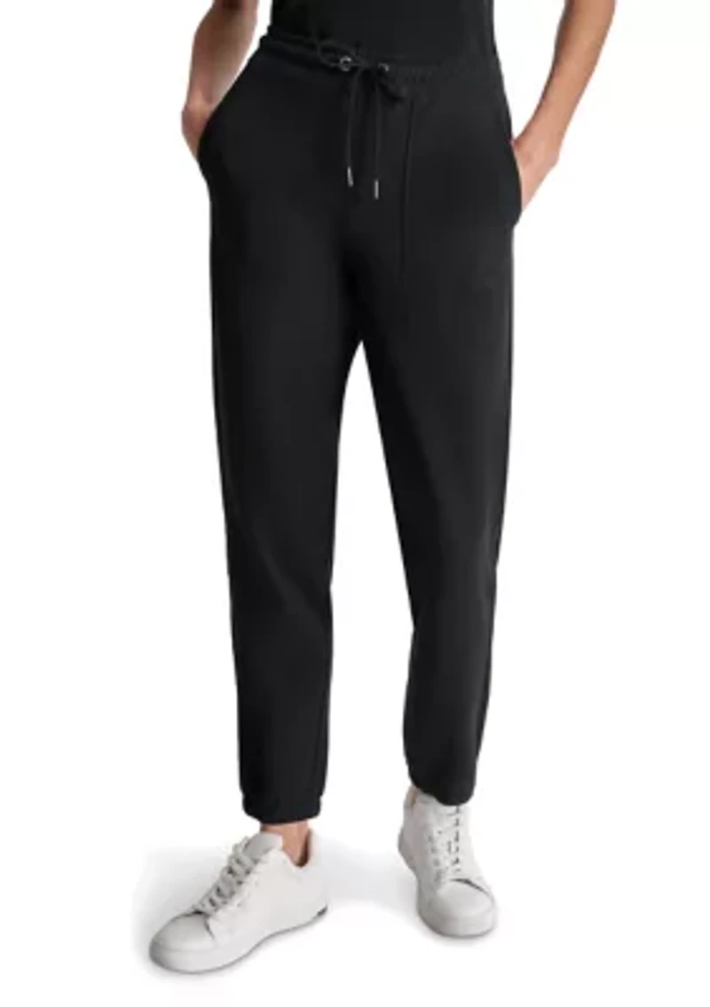 Smocked Waistband Joggers with Pockets