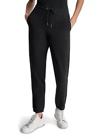 Smocked Waistband Joggers with Pockets