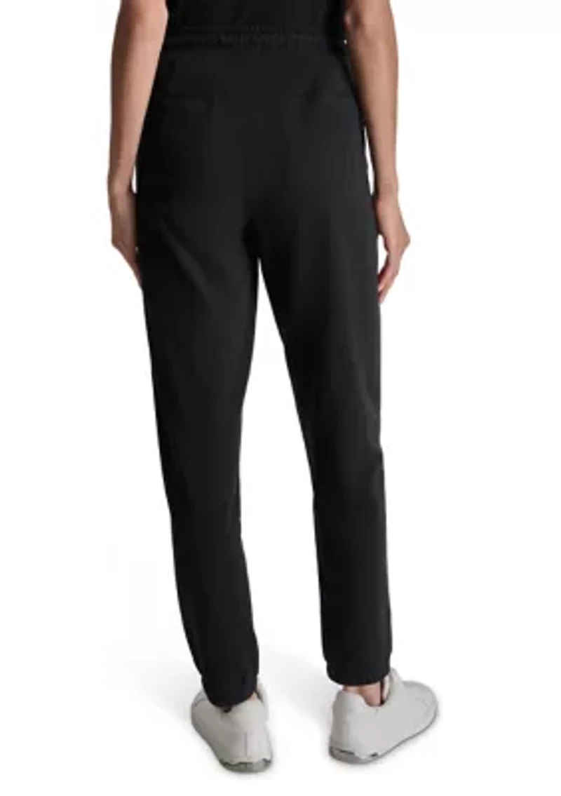 Smocked Waistband Joggers with Pockets