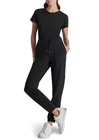 Smocked Waistband Joggers with Pockets