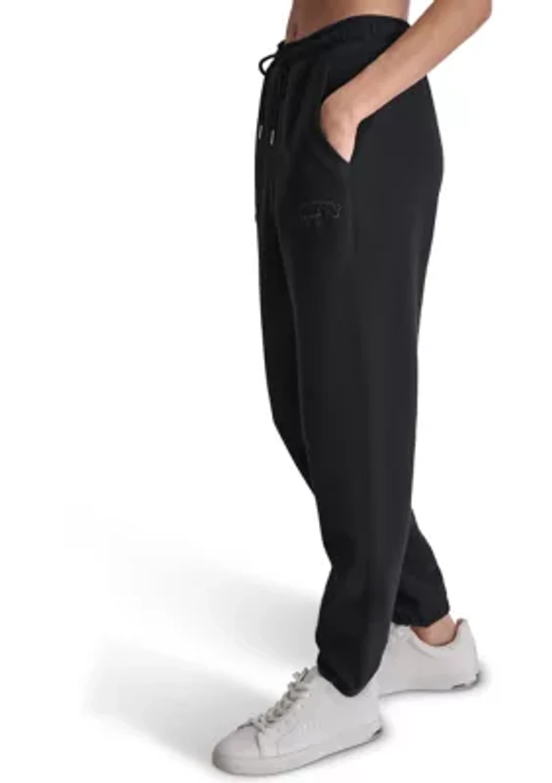 Women's Varsity Embroidered Logo Joggers with Pockets