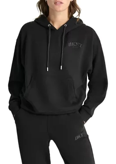 Varsity Embroidered Logo Hoodie
