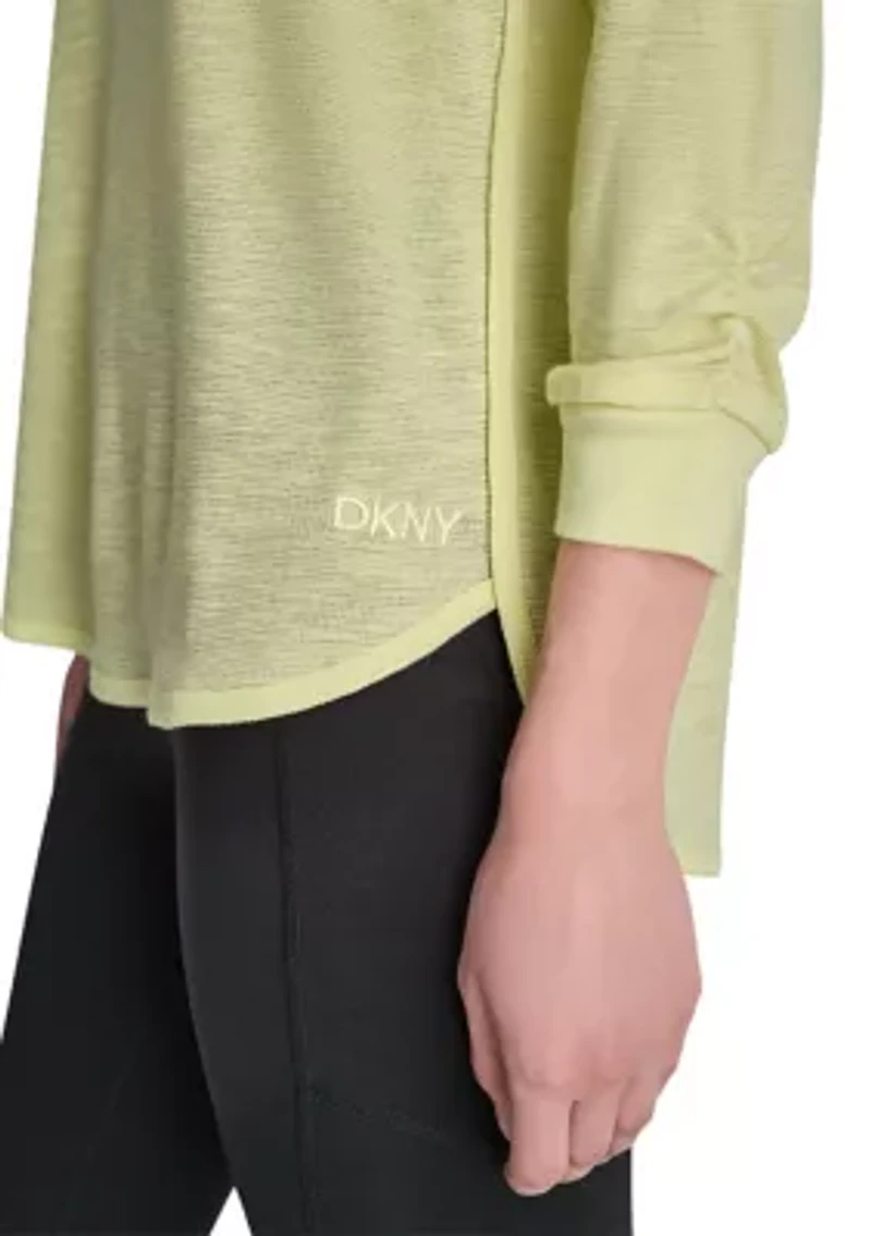 Women's 3/4 Sleeve Mini Waffle T-Shirt