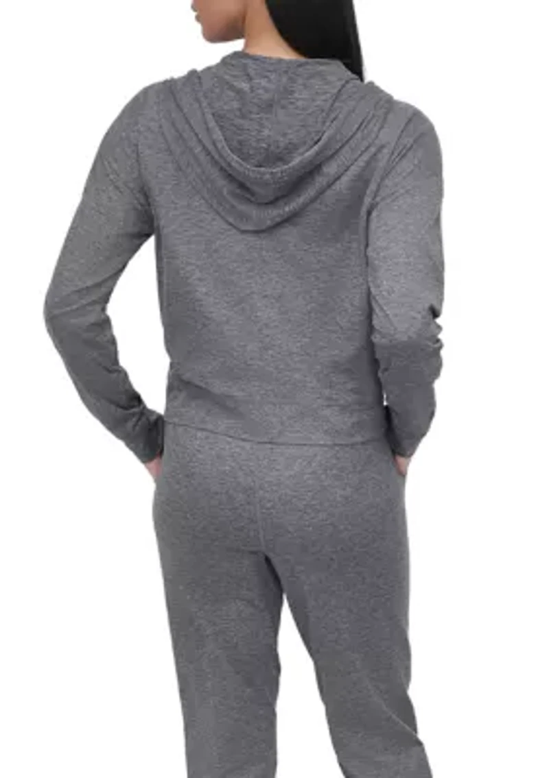 Space Dye Full Zip Hoodie with Pockets