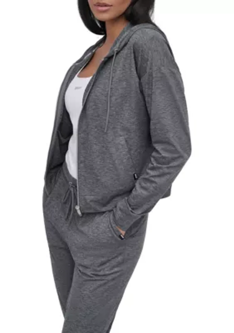 Space Dye Full Zip Hoodie with Pockets