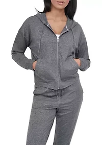 Space Dye Full Zip Hoodie with Pockets