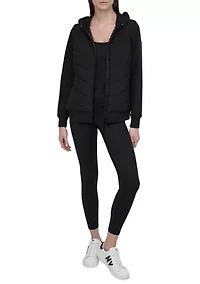 Lightweight Hybrid Full Zip Jacket
