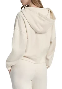 Women's HD Logo Drop Shoulder Zip Front Hoodie