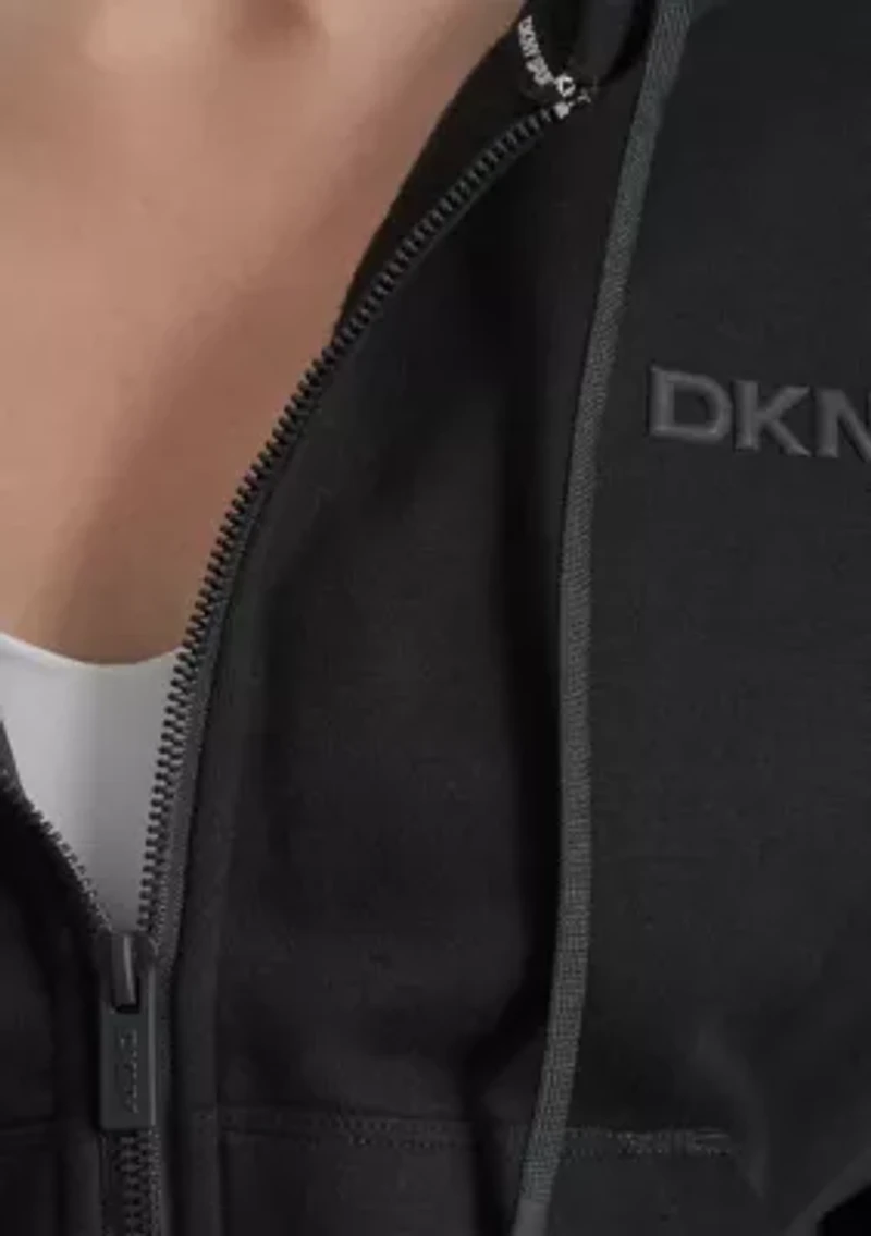 Women's HD Logo Drop Shoulder Zip Front Hoodie