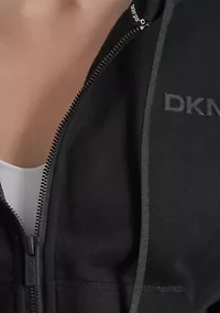 Women's HD Logo Drop Shoulder Zip Front Hoodie