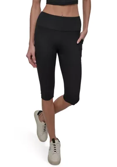 Balance Compression High Waist 16" Mini Capri Pants with Pockets