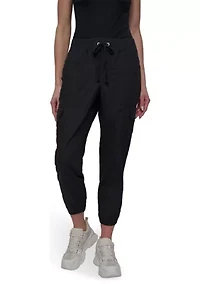 Ribbed Waistband Cargo Joggers