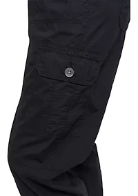 Ribbed Waistband Cargo Joggers