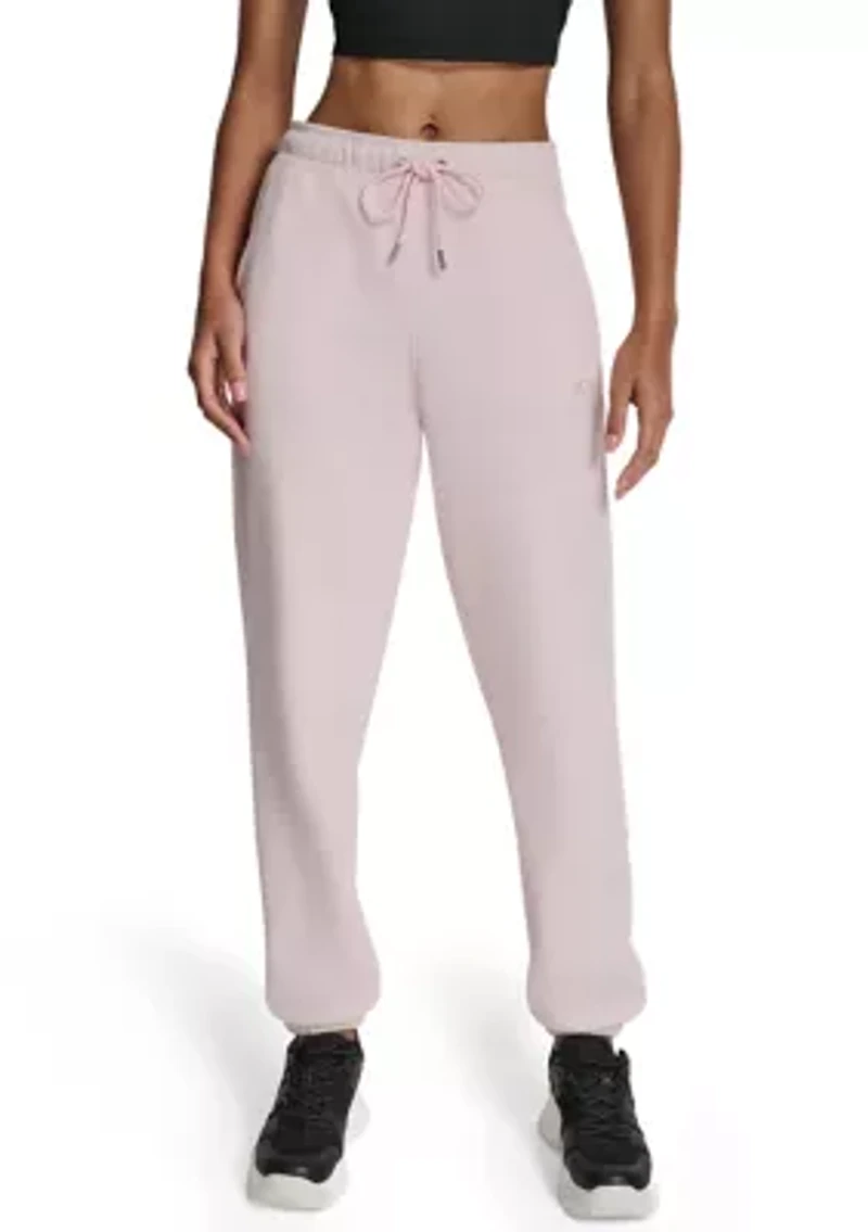 Varsity Embroidered Logo Relaxed Jogger with Pockets