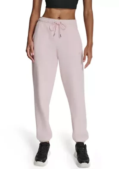 Varsity Embroidered Logo Relaxed Jogger with Pockets