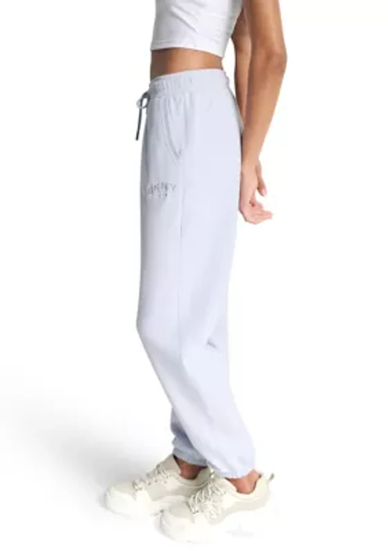 Varsity Embroidered Logo Relaxed Jogger with Pockets