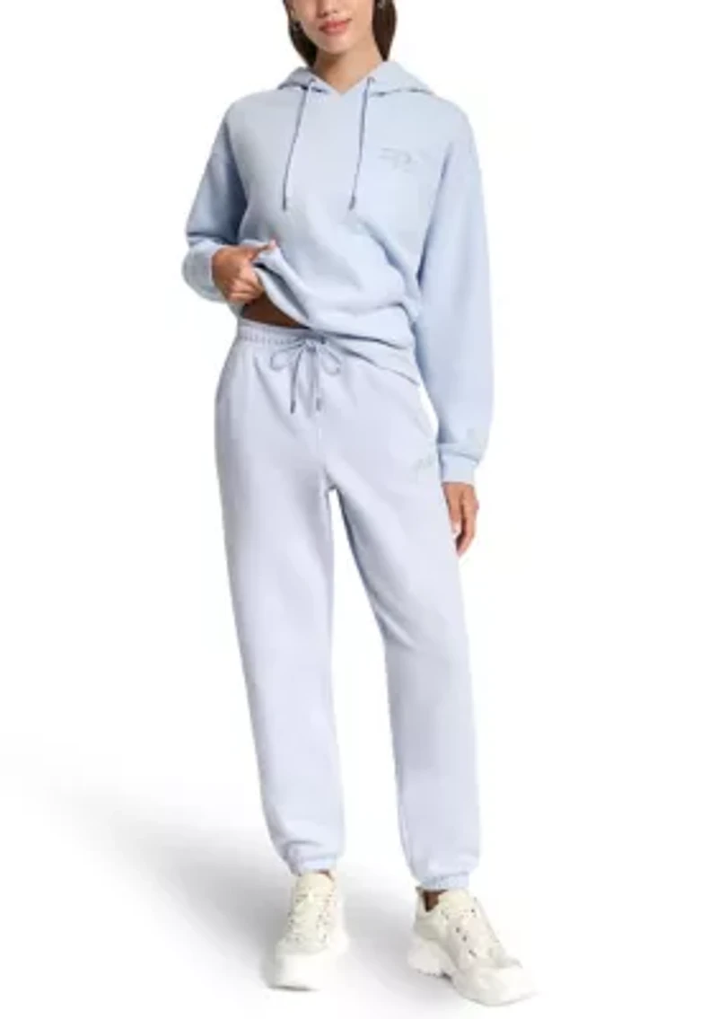 Varsity Embroidered Logo Relaxed Jogger with Pockets