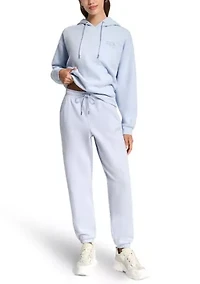 Varsity Embroidered Logo Relaxed Jogger with Pockets