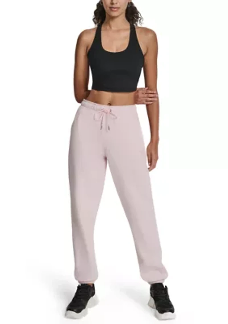 Varsity Embroidered Logo Relaxed Jogger with Pockets