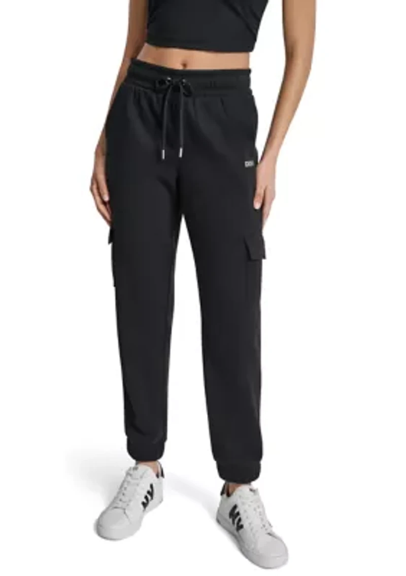 Embroidered Logo Slim Fit Cargo Jogger with Pockets