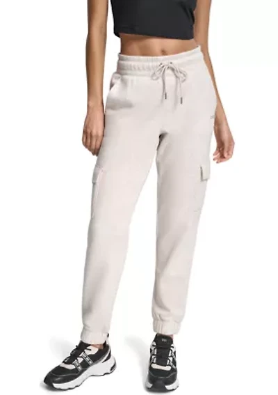 Embroidered Logo Slim Fit Cargo Jogger with Pockets