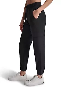 Embroidered Logo Slim Fit Cargo Jogger with Pockets