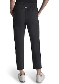 Women's Balance Compression Elastic Waistband Slant Pocket Skinny Pants